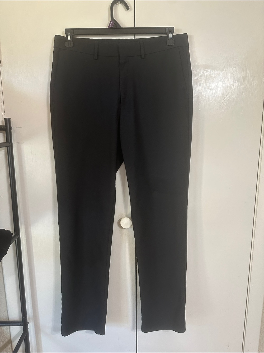 Haggar Men's Black Dress Pants - Classic Straight Fit